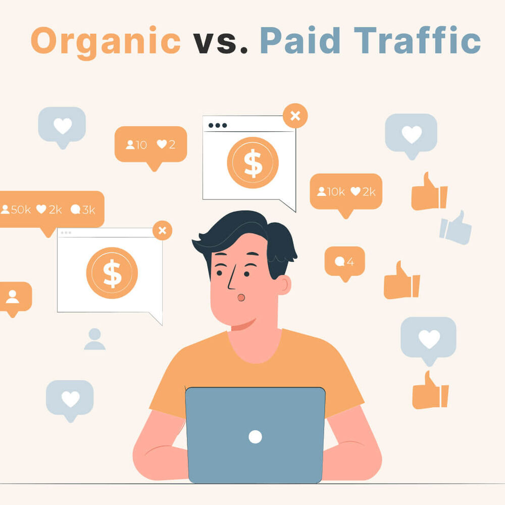 ความแตกต่างระหว่างทราฟฟิกธรรมชาติ (Organic Traffic) และทราฟฟิกที่ซื้อ (Paid Traffic)